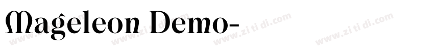 Mageleon Demo字体转换